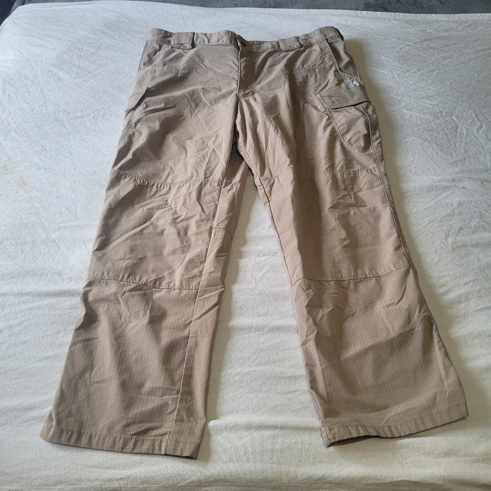 5.11 Tactical Ripstop Pants Mens 42×30 Pockets Utility Security Beige Heavy